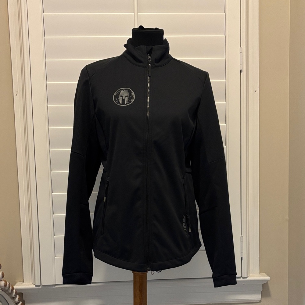 Women's Black Softshell Jacket Spartan Craft all weather Medium